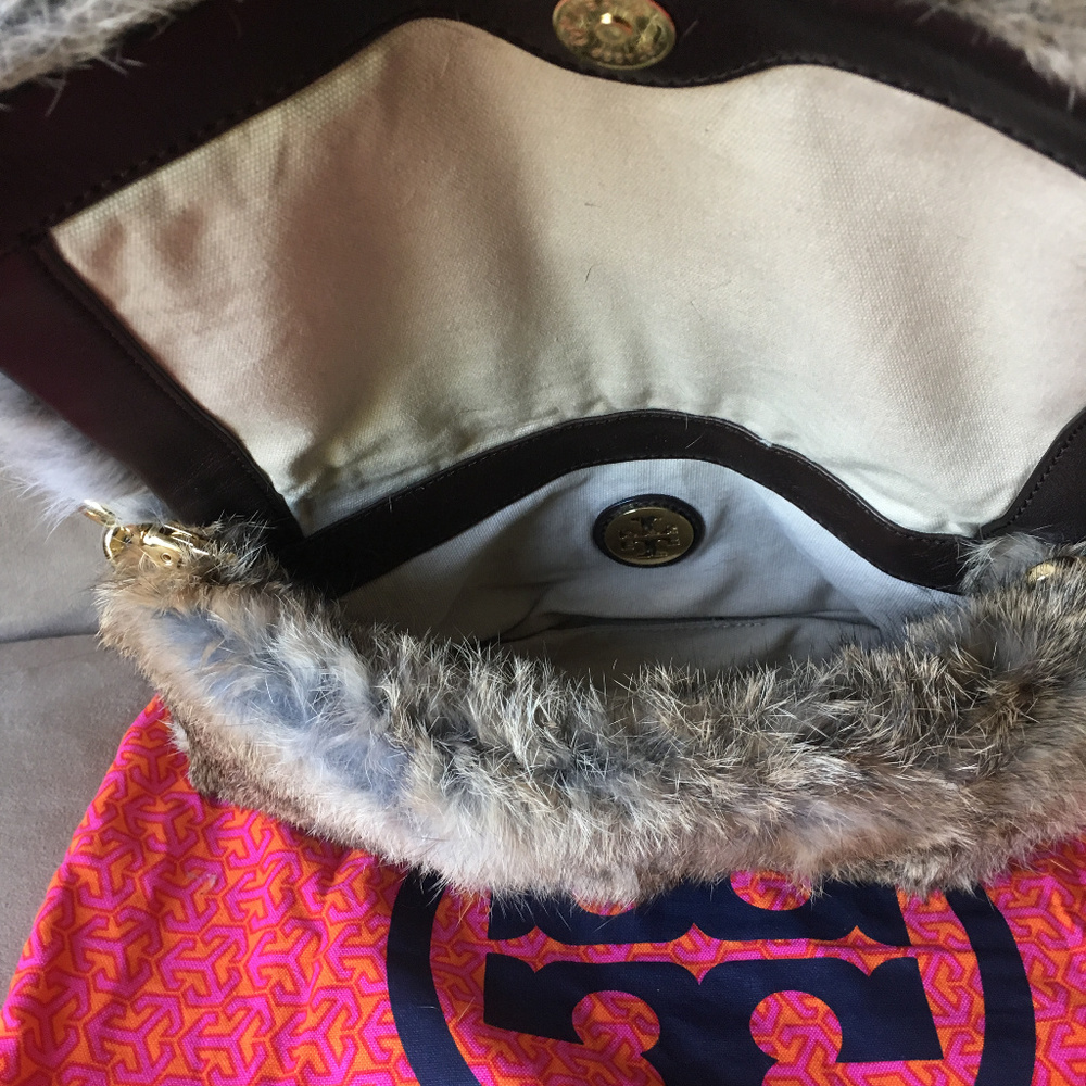 Tory Burch Rabbit Fur Handbag - Picture 5 of 5